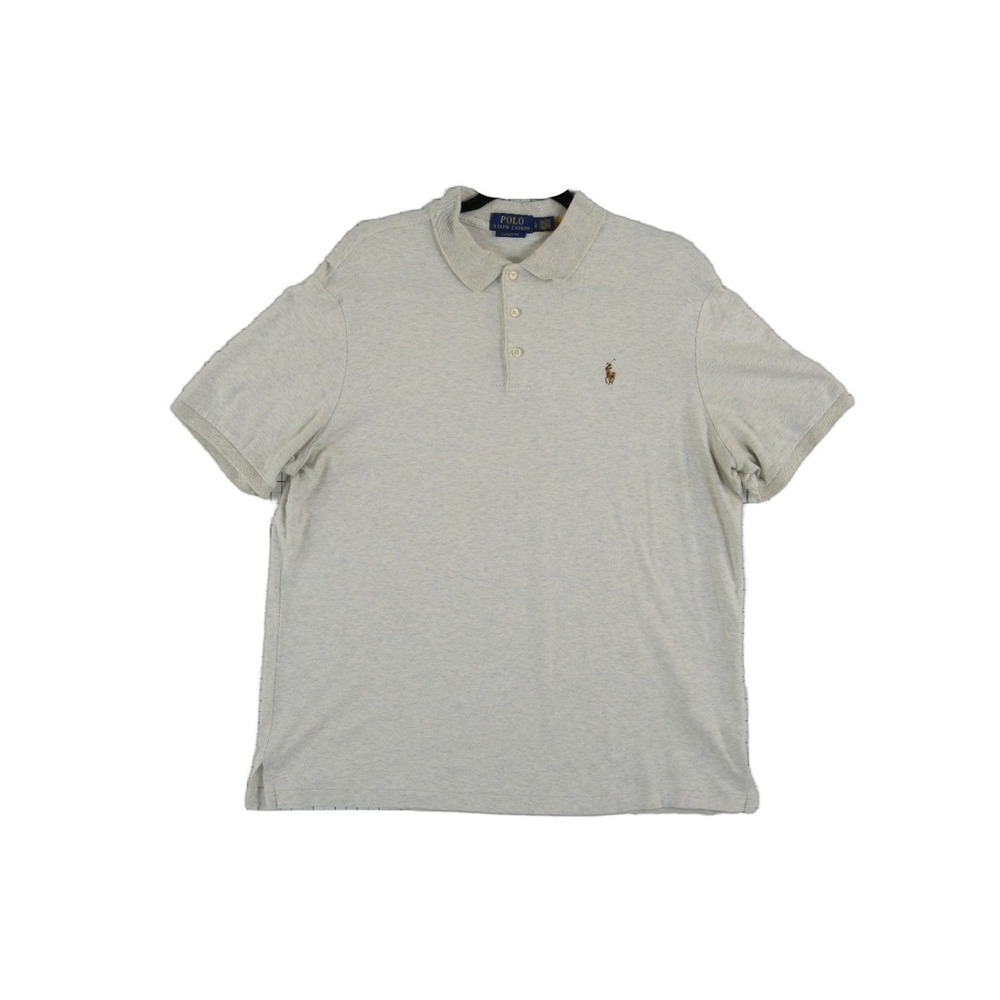 Polo Ralph Lauren Polo Shirt Men's Size Large Taupe Classic Fit 100% Cotton